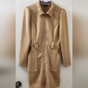 Elegant Tan Women's Trench Coat